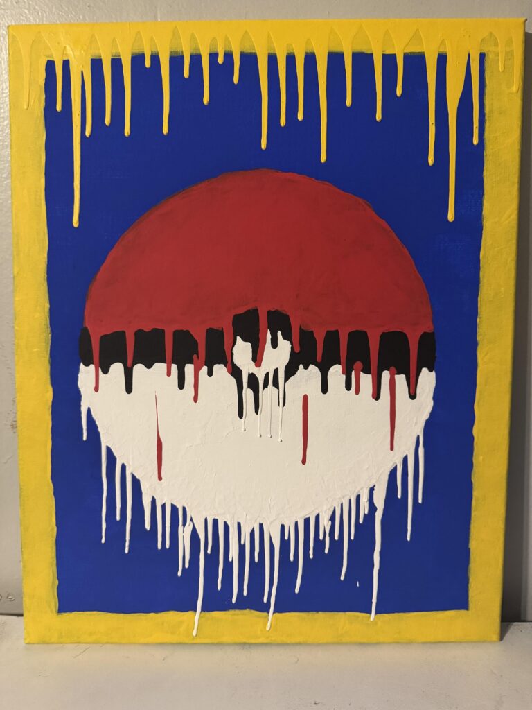 I’m not an artist by any means but I painted this while I was unemployed for a month and didn’t know where else to share it.