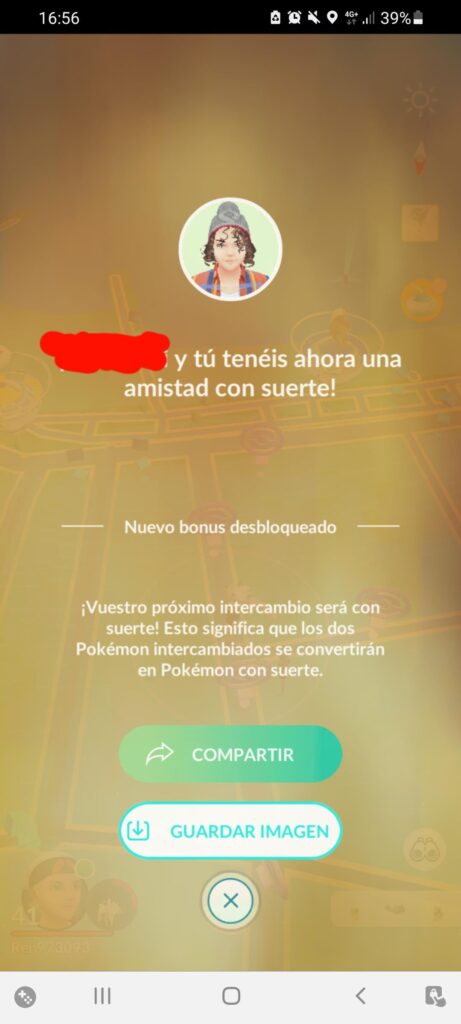 This is the first time I've had a lucky friend. But he's from the USA and I'm from Barcelona.