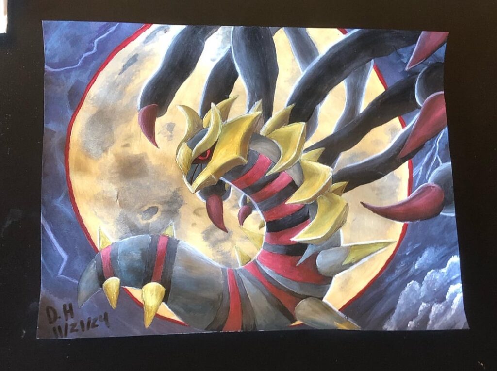 Giratina Pokémon card art