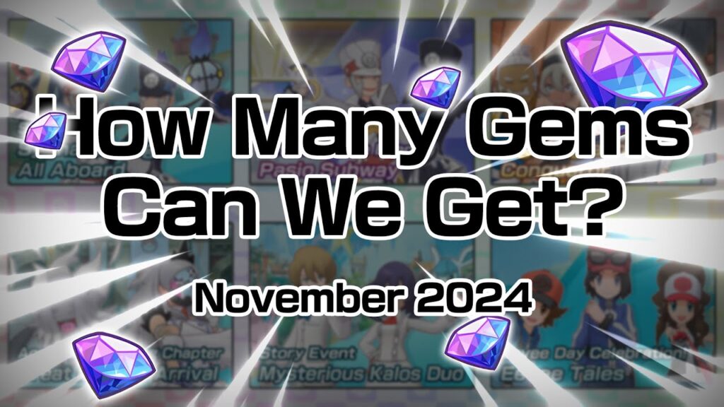 [Pokemon Masters EX] HOW MANY GEMS CAN WE GET? (November 2024)