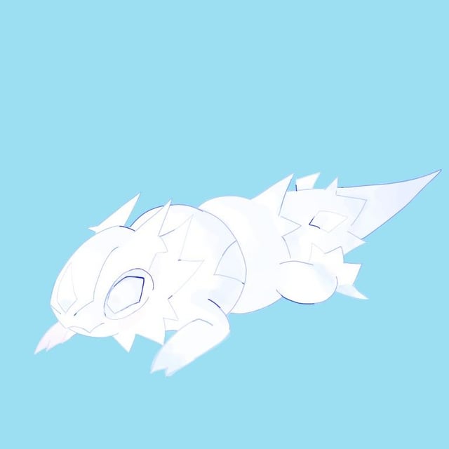 These are my old fakemon, Blizard and Dravalanch :D