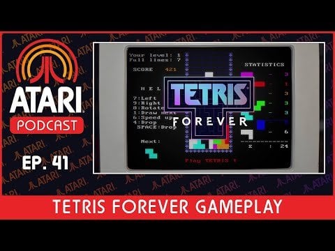 Tetris Forever (out tomorrow!) will feature a 1989 GameBoy Tetris soft-drop only Marathon Mode with a chiptune remix of Korobeiniki