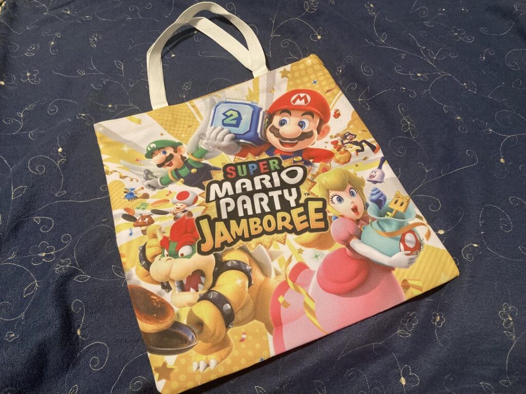 Mario Party Jamboree BestBuy preorder tote is no keychain, but is pretty nice