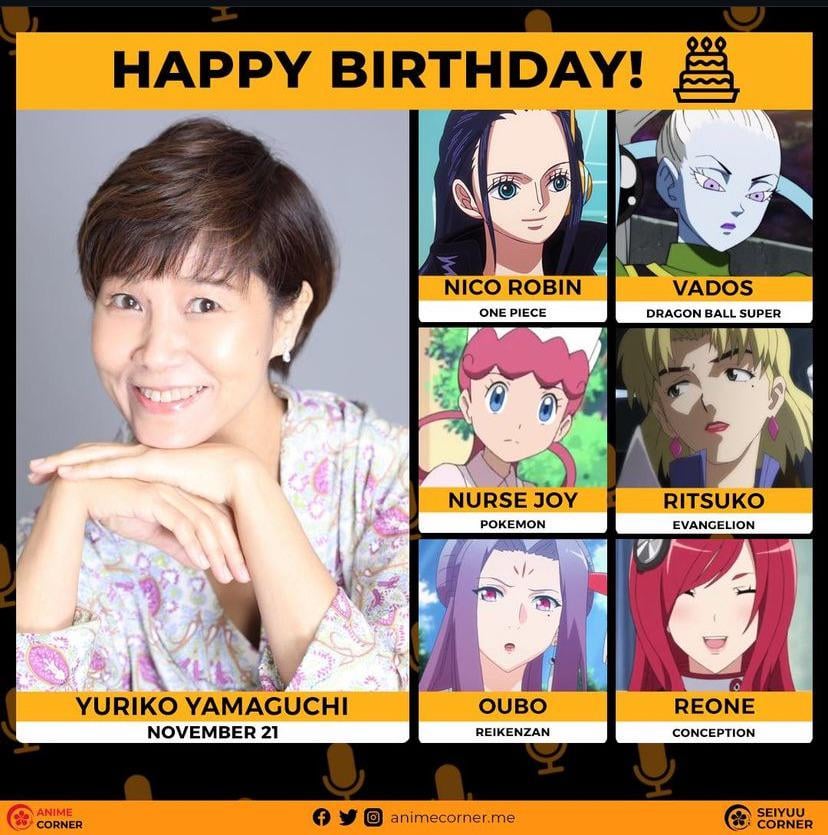 Happy 59th Birthday to Yuriko Yamaguchi! (VA: Nurse Joy)