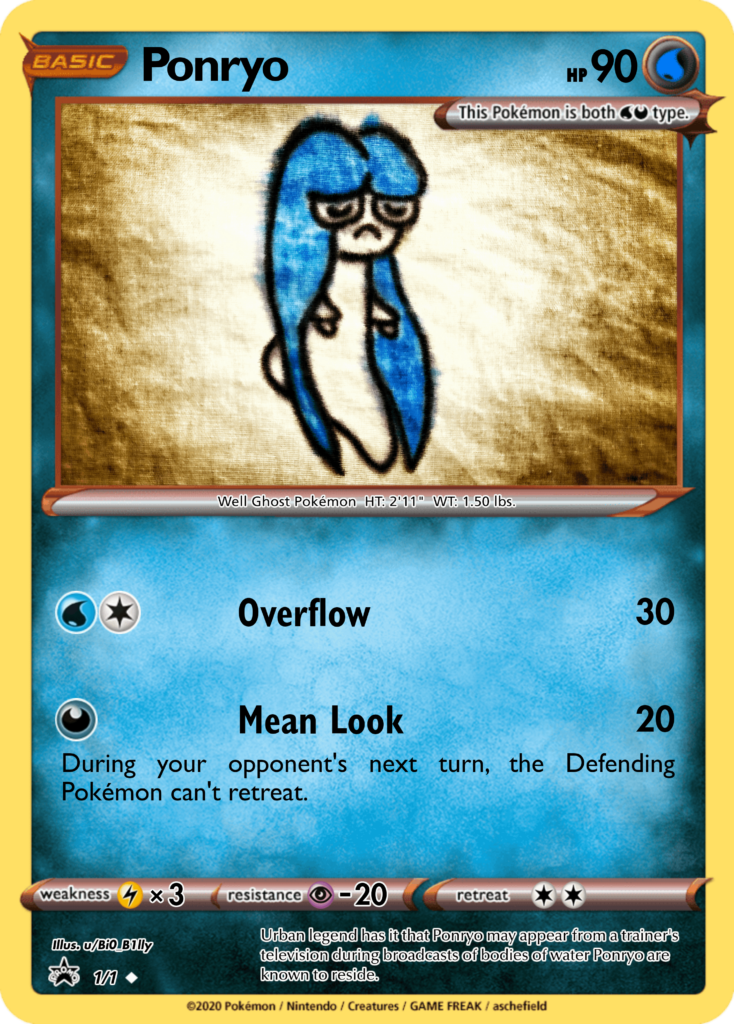 Ponryo, the Well Ghost Fakemon