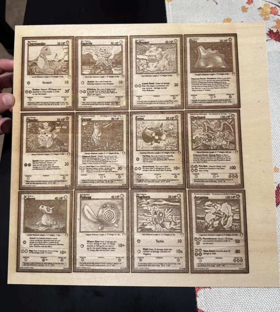 [OC] I just started laser cutting and plan of making a giant wall art with all of gen 1!