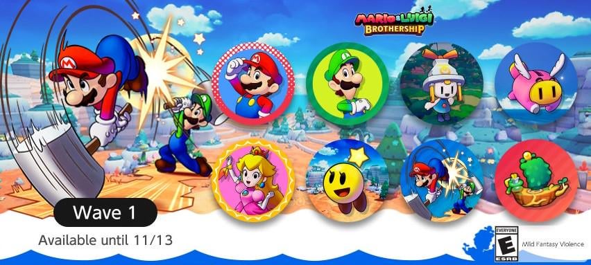 Mario & Luigi: Brothership User icons are now available for NSO Members!