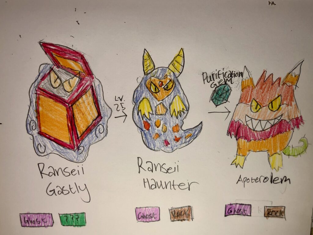 Ransei regional variant for Gastly line