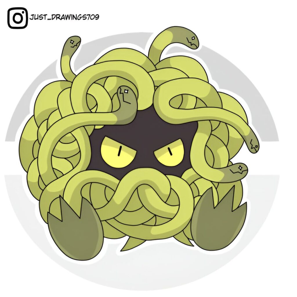 [OC] Dragon/Dark Tangela Line
