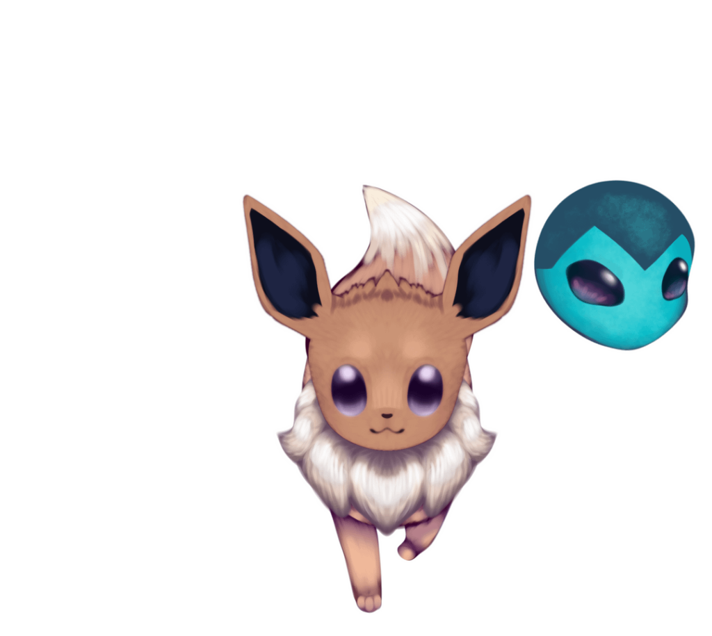 W.I.P of Eevee and the Kanto eeveelutions!
