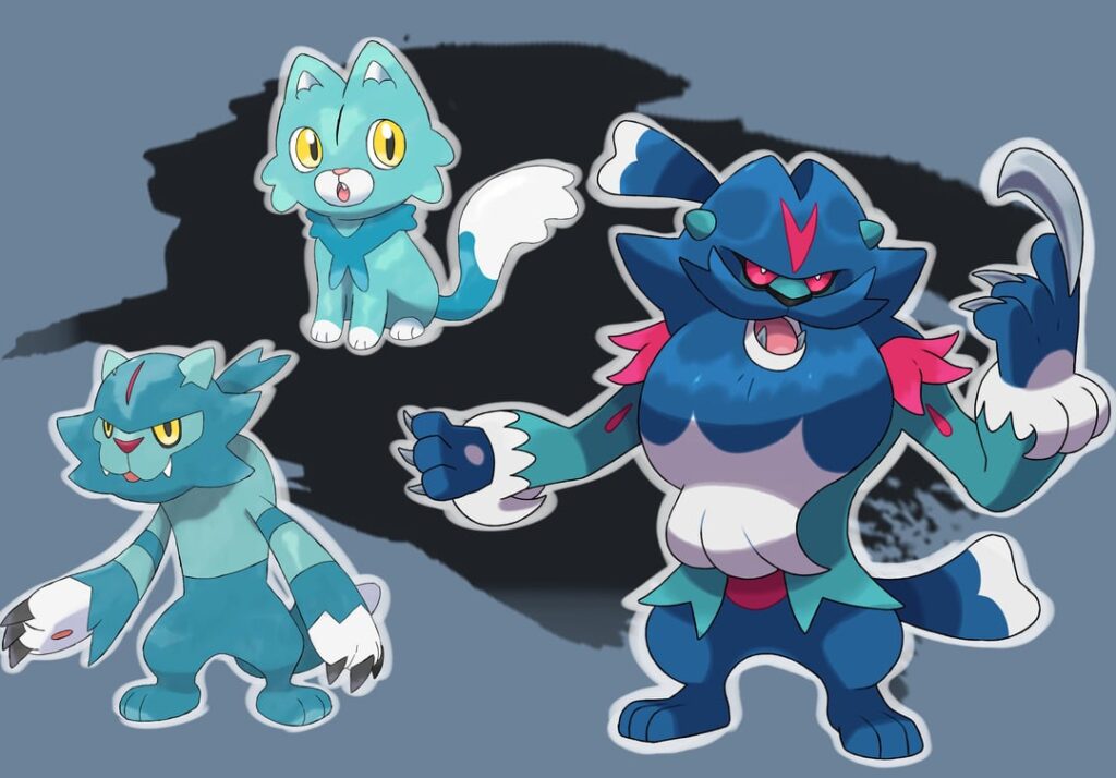 Water/Dark type Starter Lion Redux.