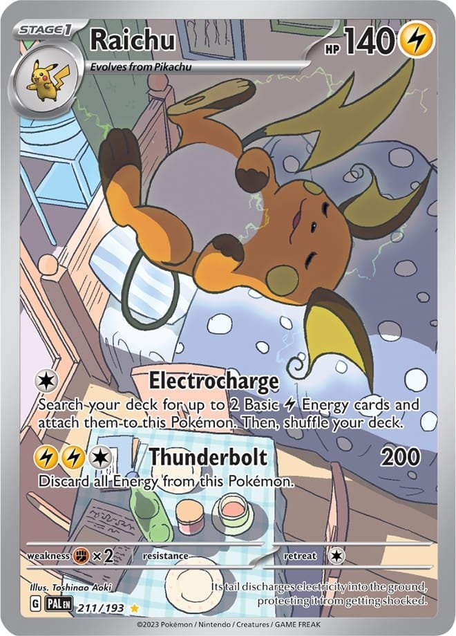 Pikachu seems to get all the love, and Raichu is constantly left out in the cold. Let's show our favorite orange spicy rodent some respect! What are your favorite Raichu cards?