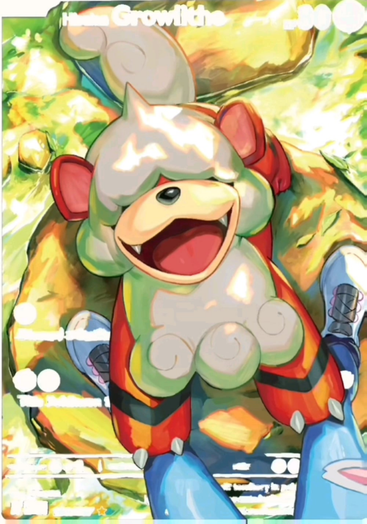 Decided to practice digital art skills by removing text/icons from Pokémon cards! [OC]