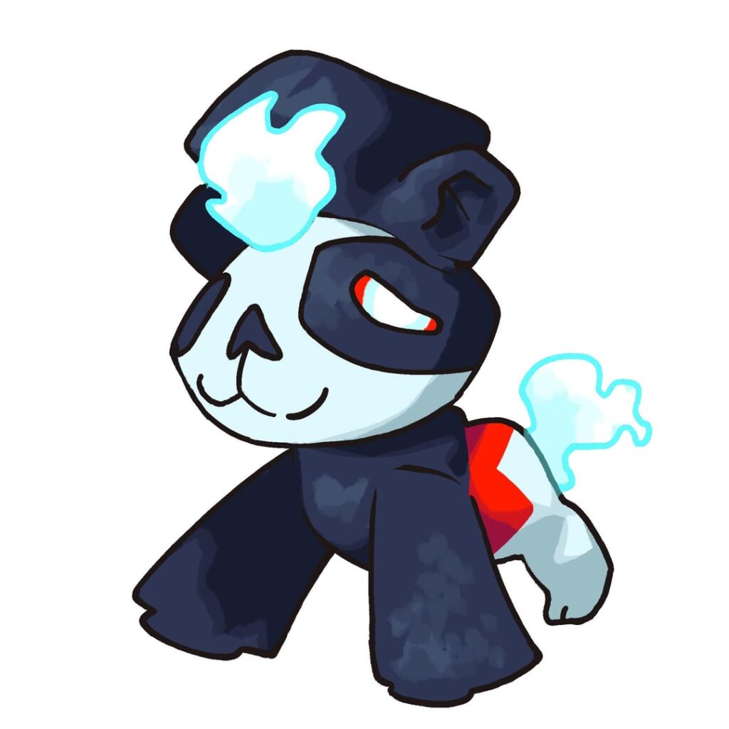 A panda fakemon I drew, with the concept coming from User Esquilo30