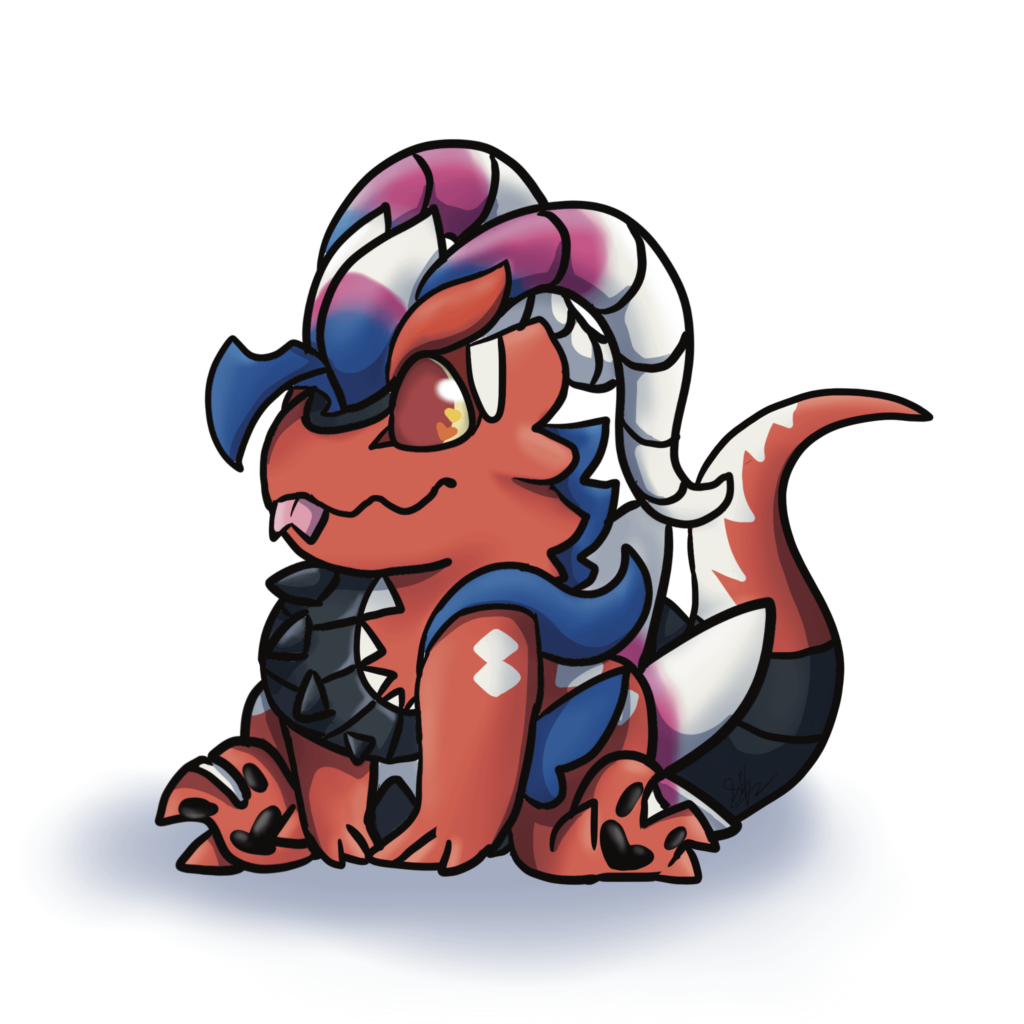 [OC] I drew a chibi-fied Koraidon!