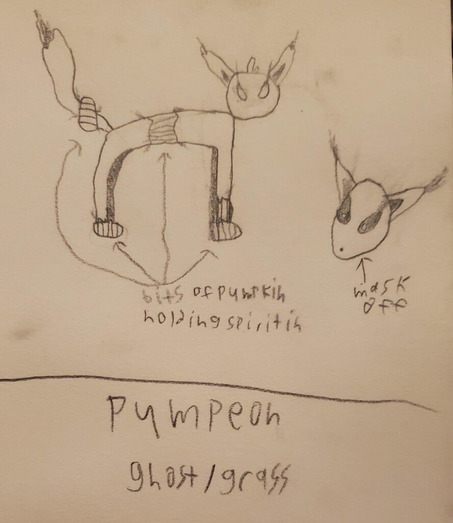 Here is the last of the Halloween pokemon I made