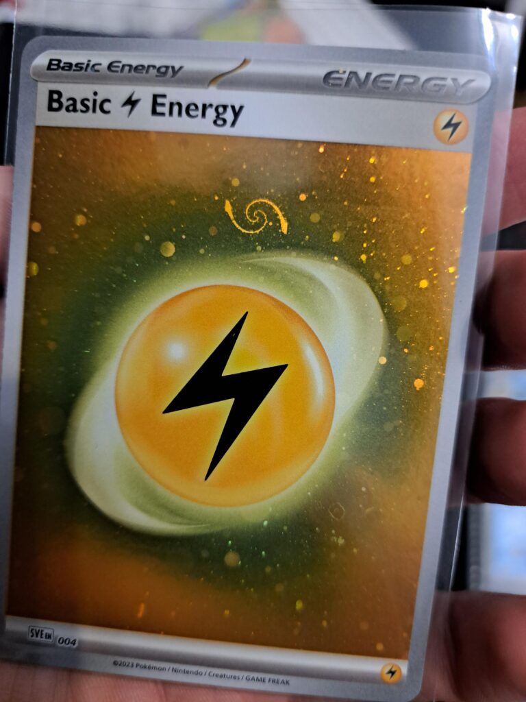 I bought some pokemon bulk and within it was a energy with the best swirl I've ever seen