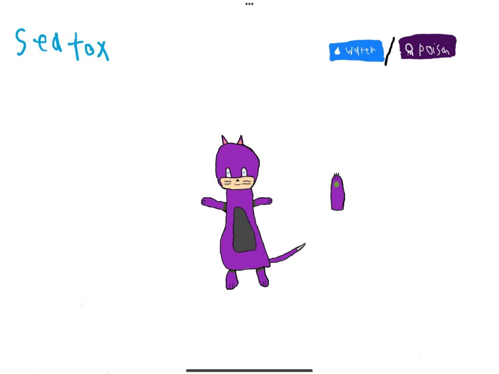 Here’s my attempt at a sea otter fakemon.