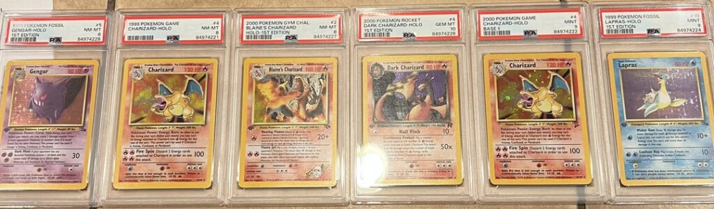 you see. my girlfriend said she had collected a couple Pokémon cards years ago with her dad. then they pulled out this goldmine
