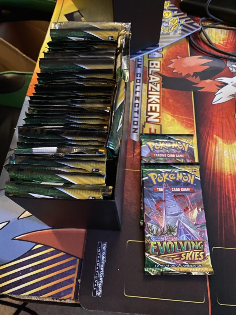 I stockpiled 50 Evolving Skies packs over the course of several months. Here are the results.
