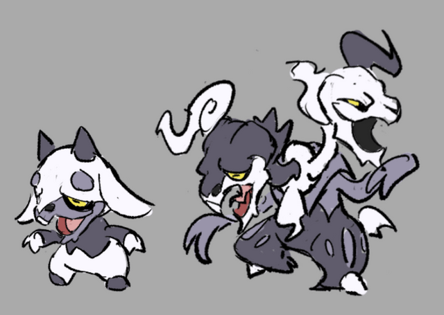 Caprikid -> Goavillain [Normal -> Normal/Ghost]