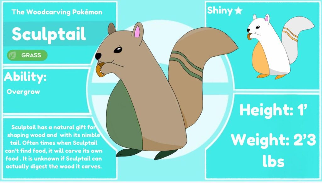 Introducing Sculptail, the Grass Starter of the Sierraflora Region!