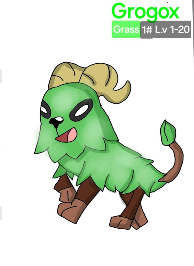 The grass type starter of my fakemon region