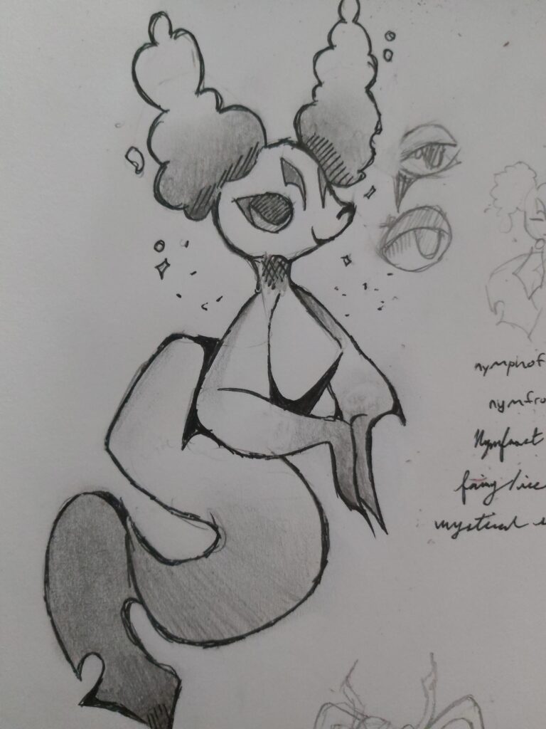 Nymph inspired fakemon!