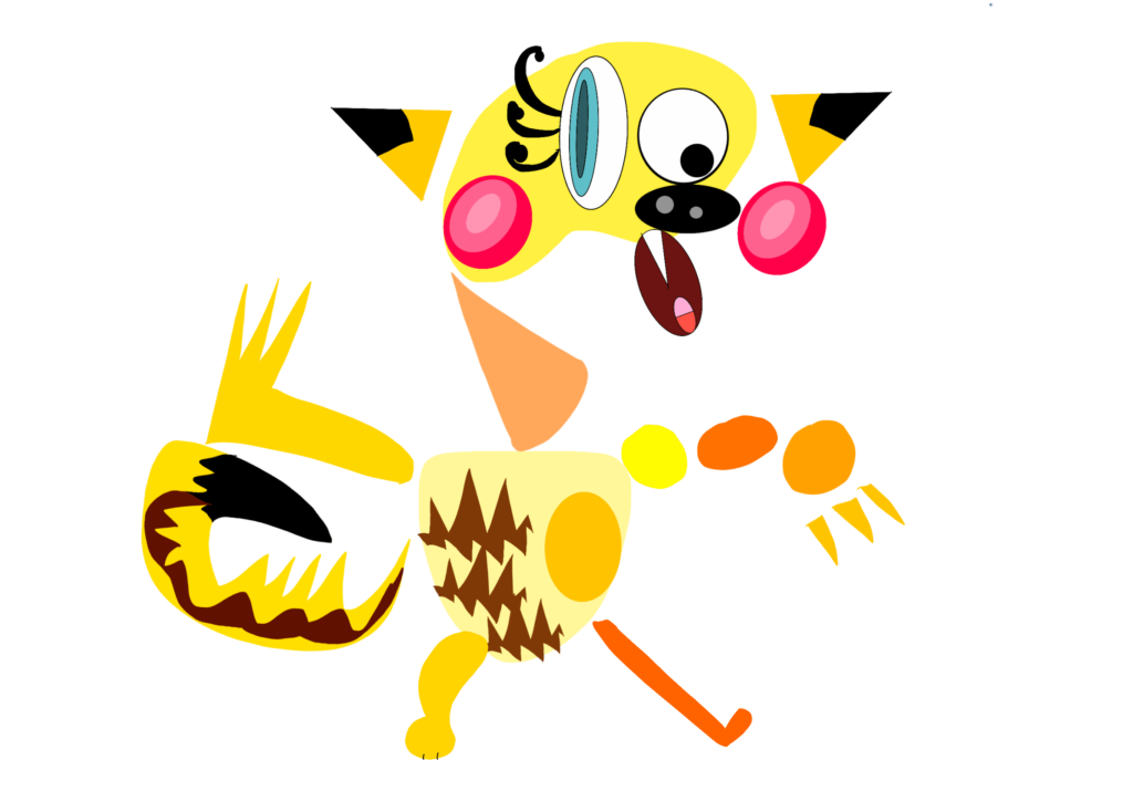 Weirdichu, the Abstract Pokémon (Electric/Dark)