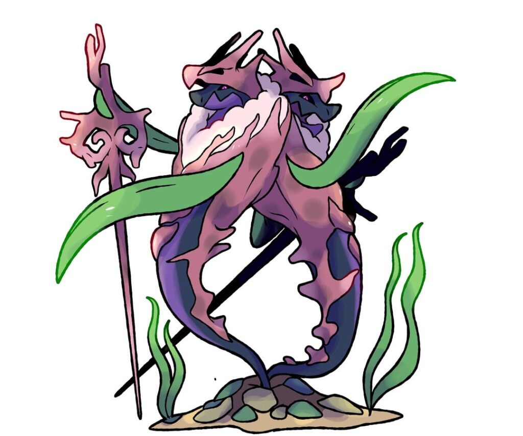 Maelquis, the foppish duelist Pokémon. Water/Fighting final evolution of a water starter.