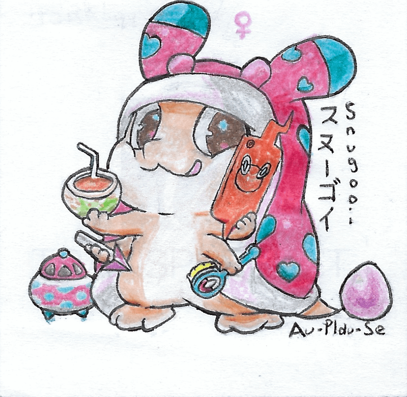 Snugooi Fakemon Fanart for Lockstin [By: Au-Plau-Se (Me)]