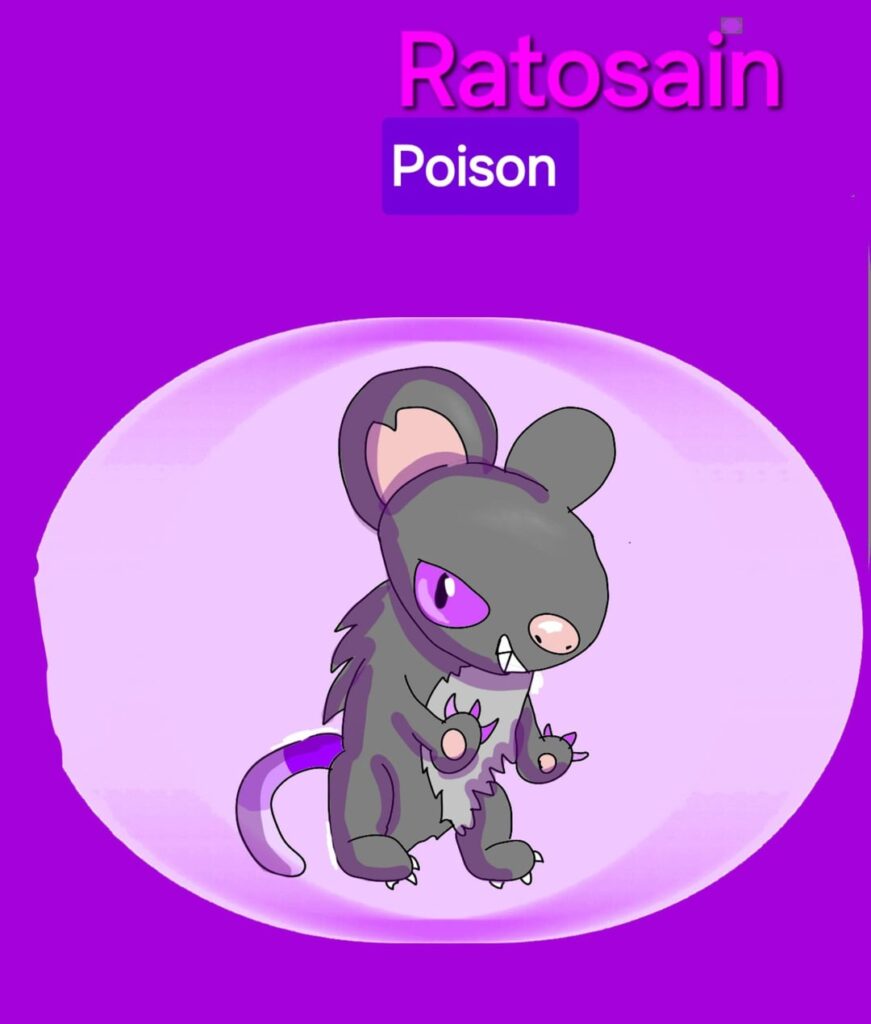 I made a poison type rat pokemon