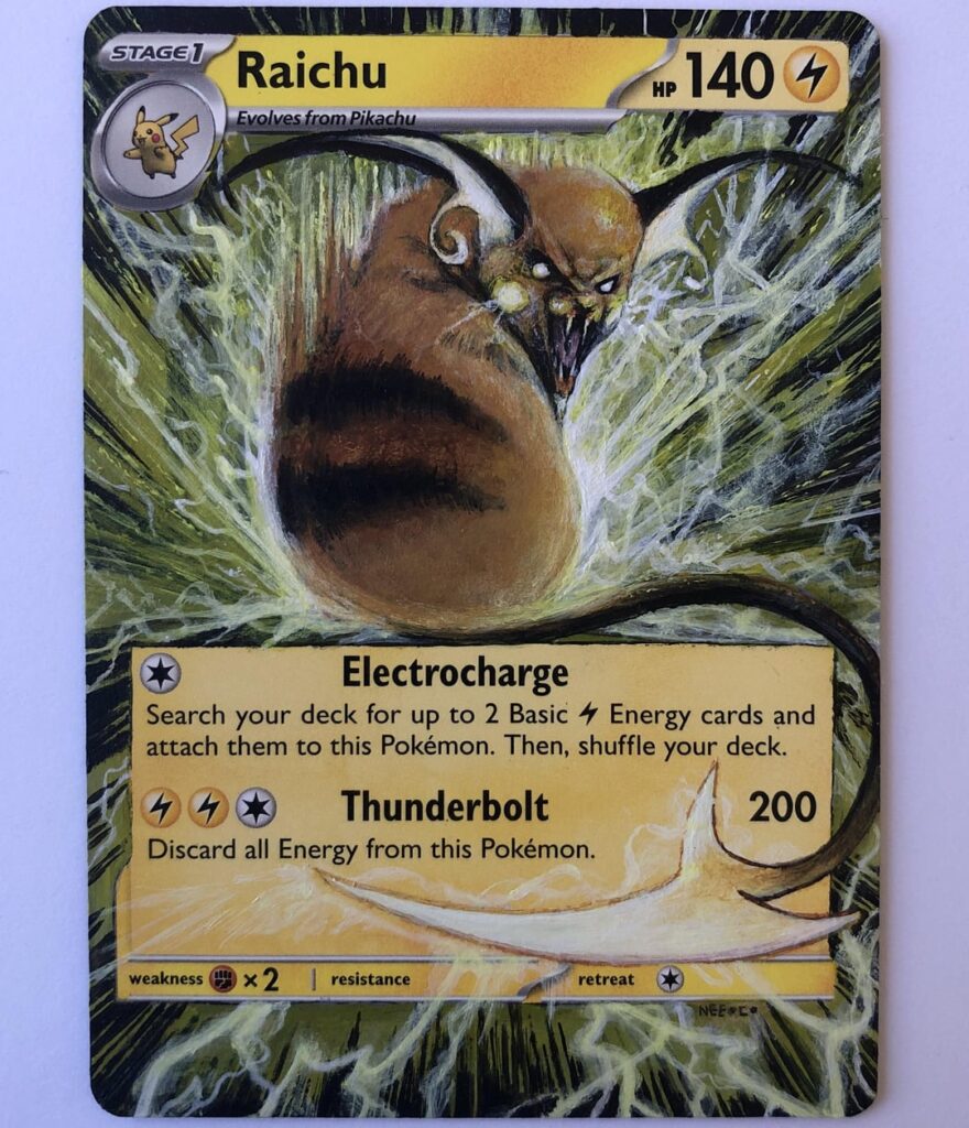 Raichu - NEEOCO - had fun painting this guy