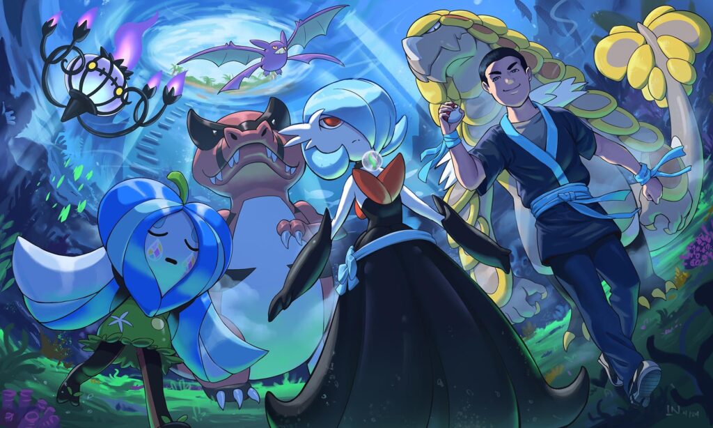[OC] Underwater Gym leader --- What type will be your team if you are a gym leader?