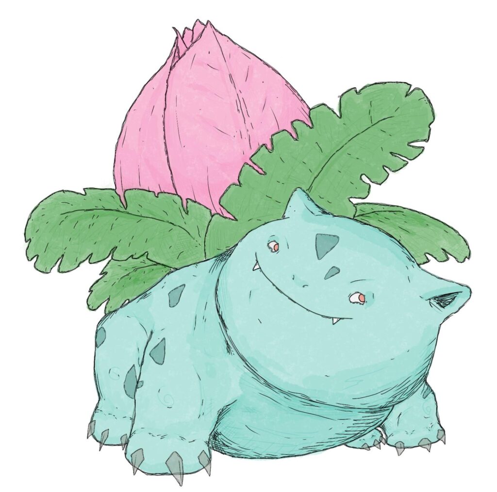 Day 2 of drawing each Pokémon in the order of the National-Dex (OC)
