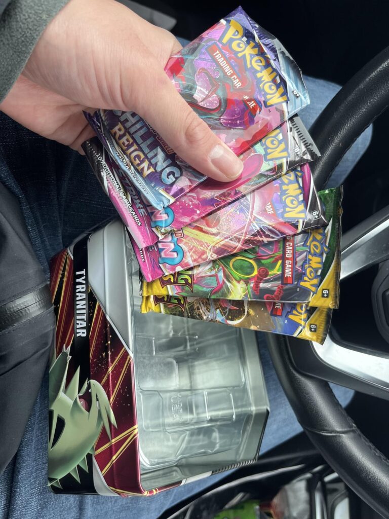 Found it in the wild and ripped the packs with my son.
