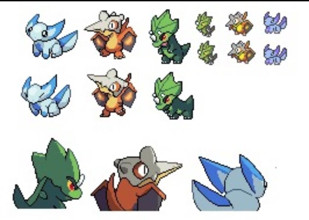 Pokemon: Shadows of Time starters in-game!