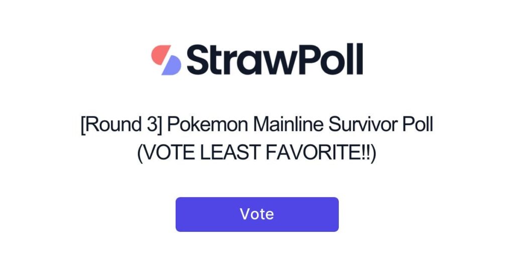 [Round 3] Pokemon Mainline Survivor Poll
