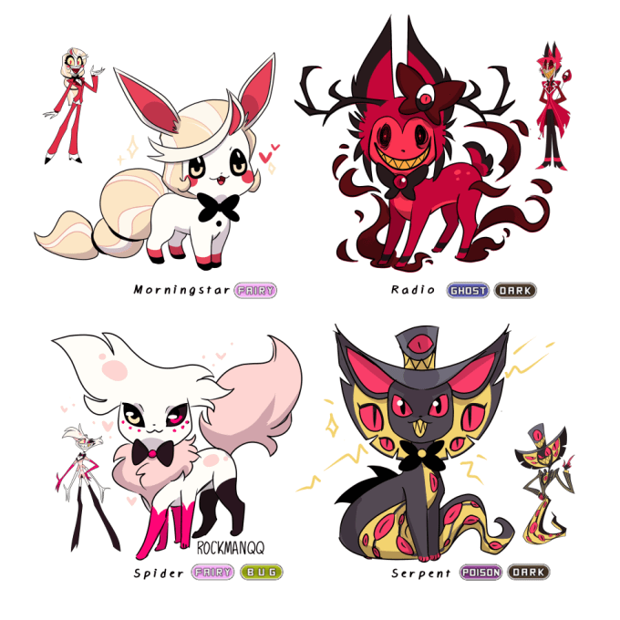 Hazbin Eeveelutions!!