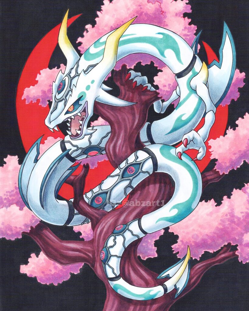 I drew Rayquaza as an Upper Moon Demon