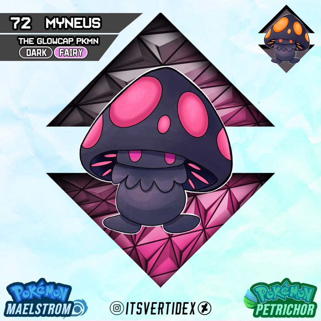 Meet the Glowcap Pokemon of the Suldana Region - Myneus!