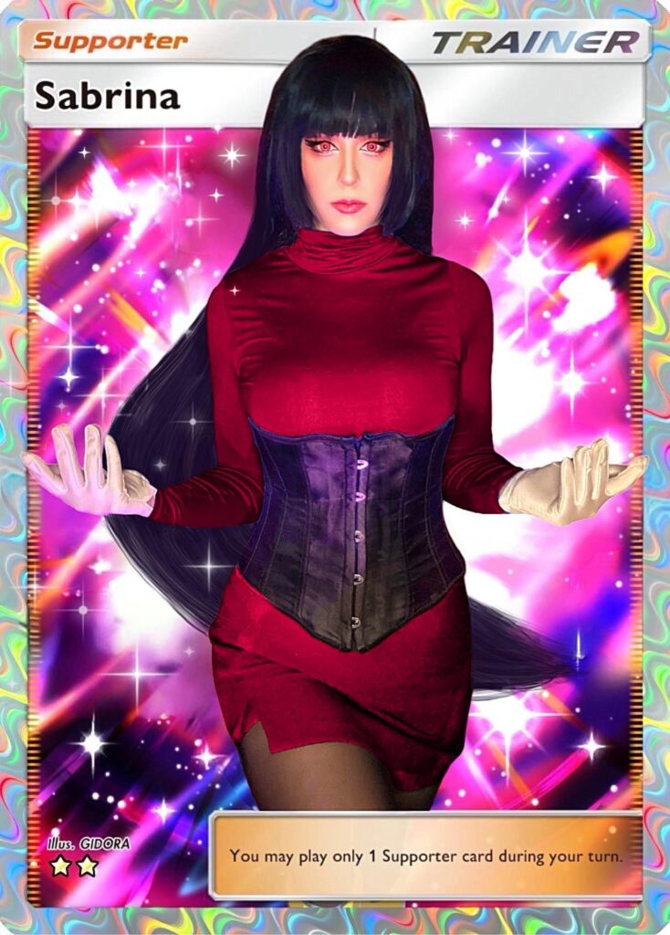 Tried to cosplay Sabrina based in her full-art card from Pokemon TCGP <3