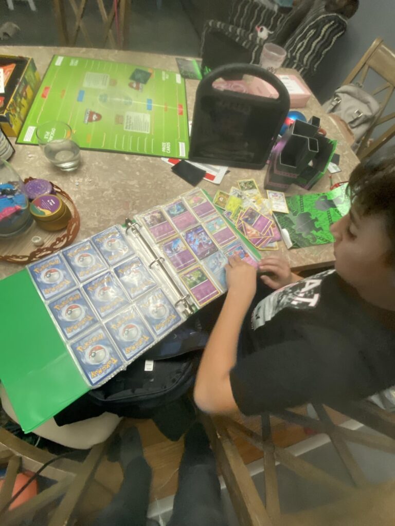 My 10 year old son and I played the card game for the first time.