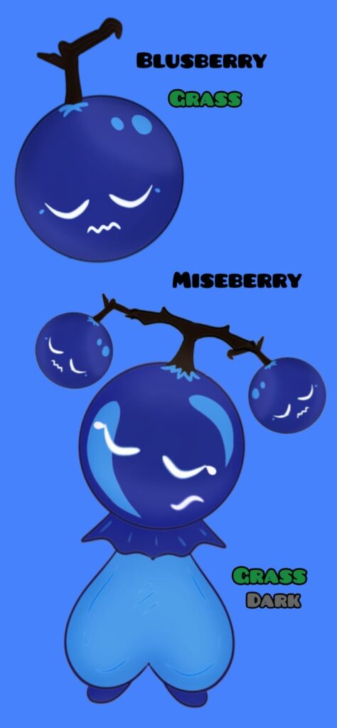 Random Fakemon 11.15.2024 : Blusberry, Miseberry