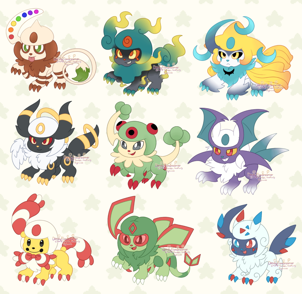 [OC] Absol Pokemon Fusion Designs