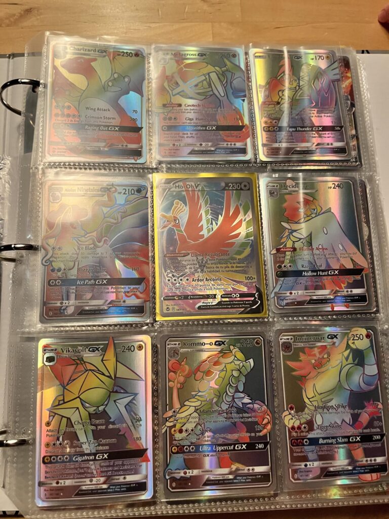 Youngest Brother showed me his card collection..