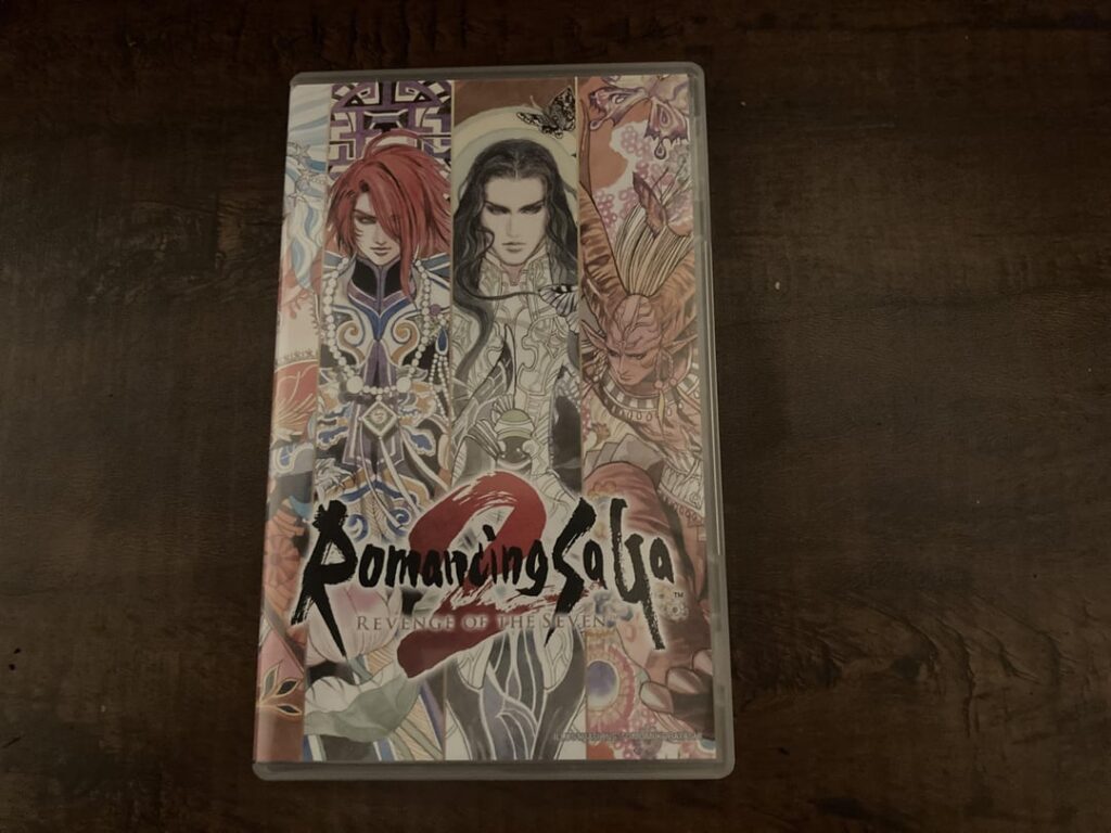 Every game should come with a cool double-sided cover like Romancing Saga 2: Revenge of the 7