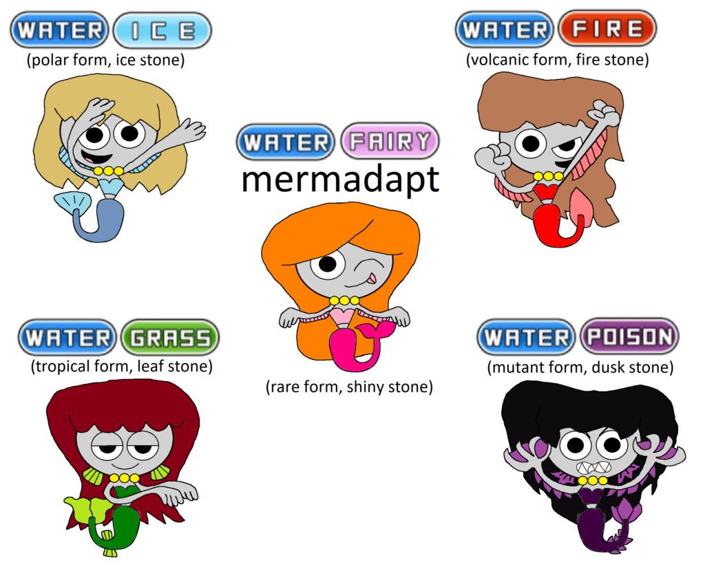 Mermadapt the adaptation pokemon