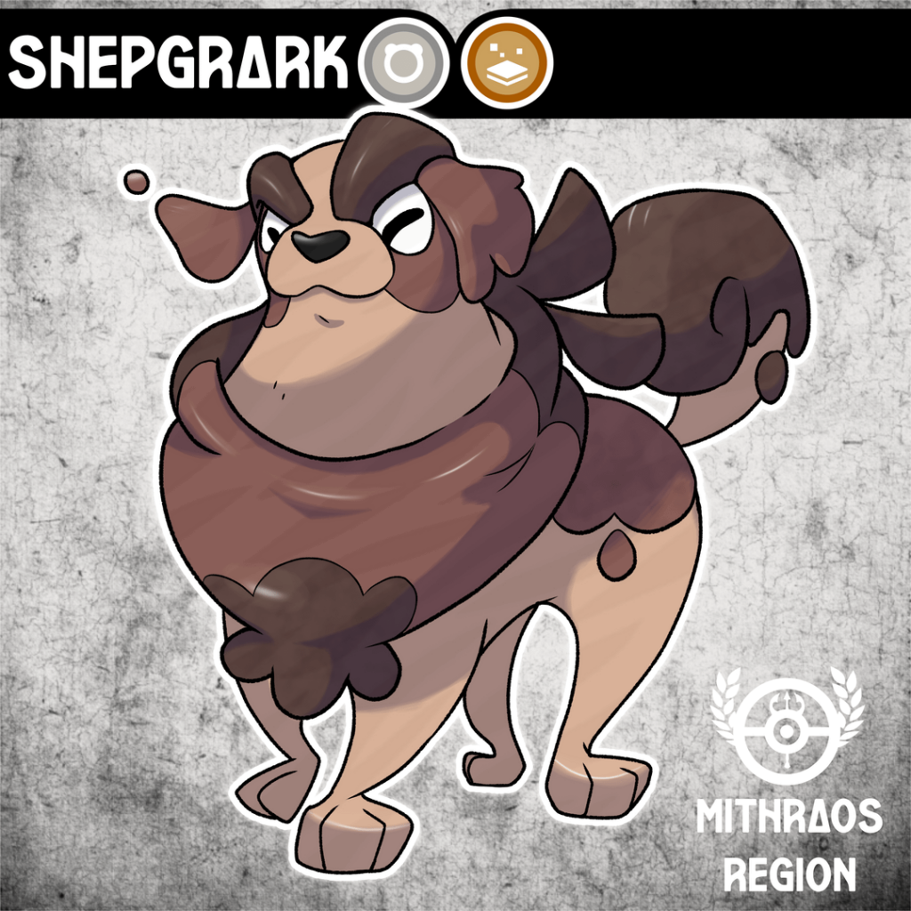 Kinnin evolved into Shepgrark after reaching level 30 defeating an Ground-type Pokémon. What do you think of the first evolution of Kinnin?