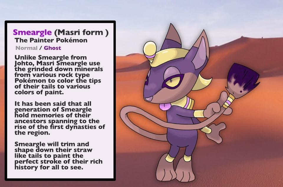 Regional form for Smeargle